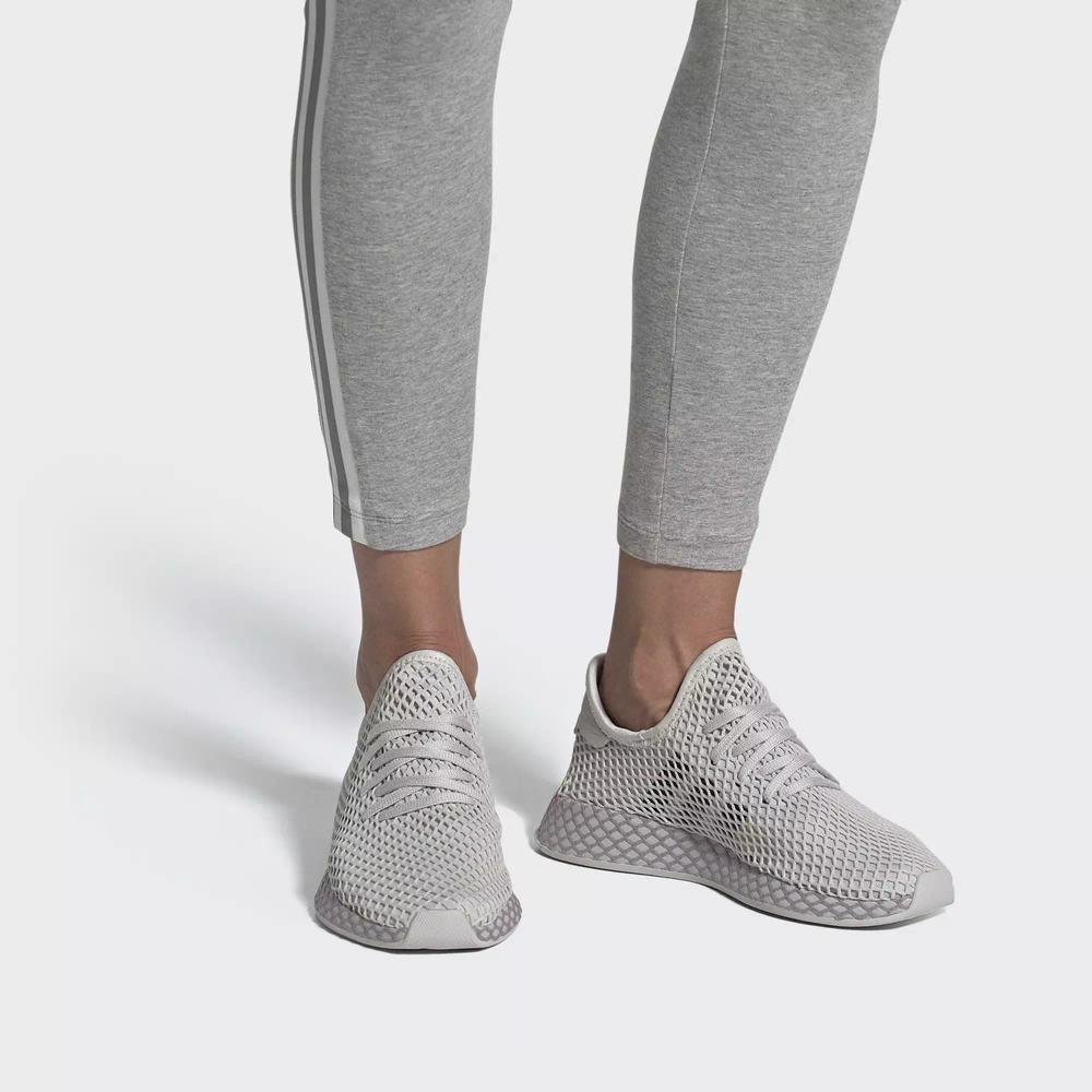 Adidas Deerupt Runner Tenis Grises Para Mujer (MX-49348)